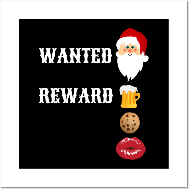 Wanted Santa, Wild West Christmas, Western Christmas, Christmas Eve, Christmas Planning Wall Art by Style Conscious